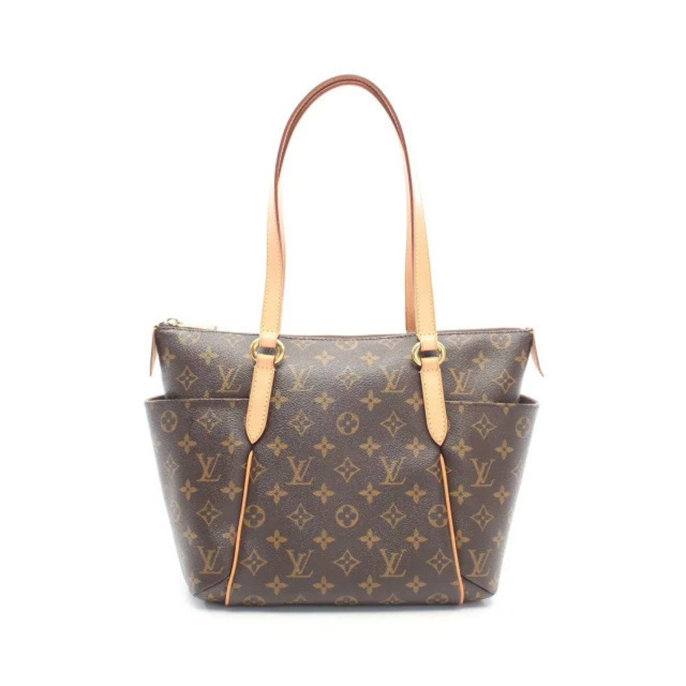 Louis Vuitton Totally Tote Bag Canvas Leather Monogram Brown